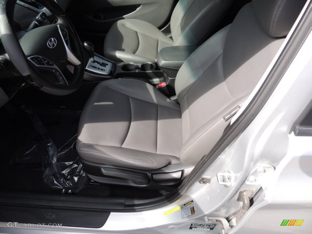 2012 Elantra Limited - Shimmering Silver / Gray photo #5