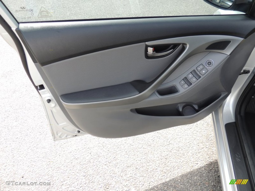 2012 Elantra Limited - Shimmering Silver / Gray photo #6