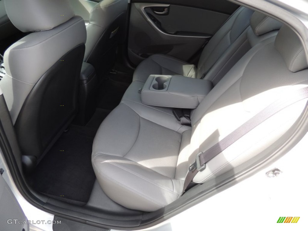 2012 Elantra Limited - Shimmering Silver / Gray photo #7