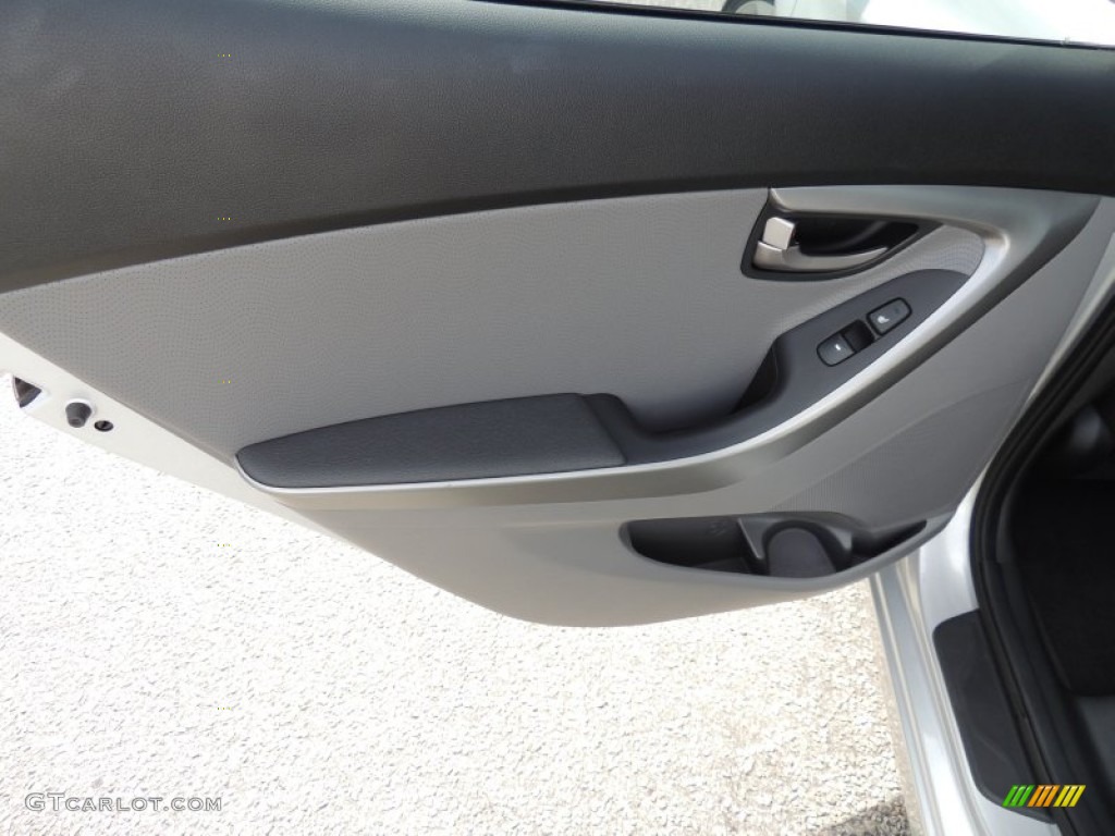 2012 Elantra Limited - Shimmering Silver / Gray photo #8