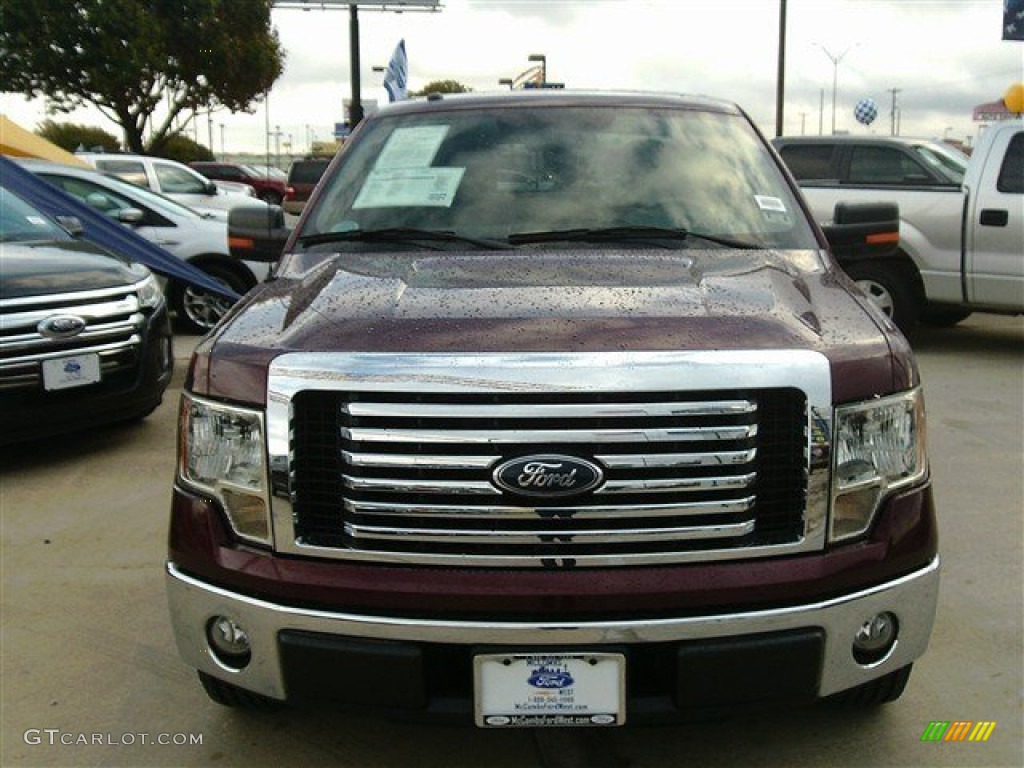 2010 F150 XLT SuperCrew - Royal Red Metallic / Medium Stone photo #1