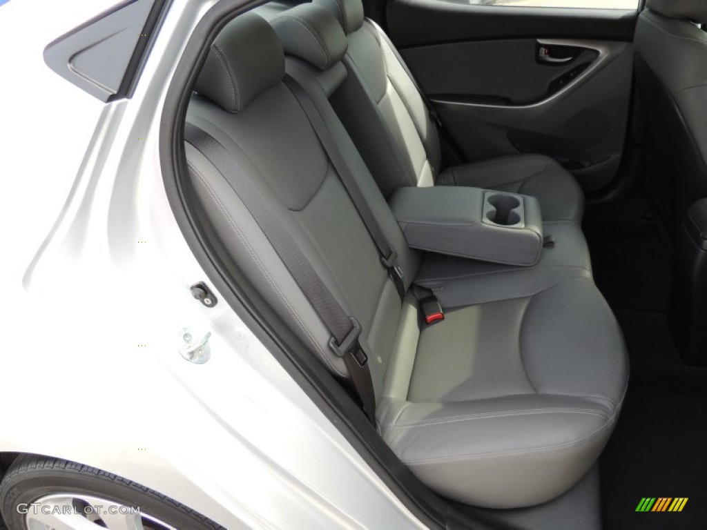 2012 Elantra Limited - Shimmering Silver / Gray photo #11