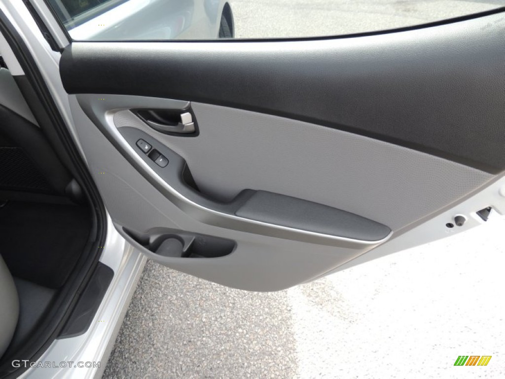 2012 Elantra Limited - Shimmering Silver / Gray photo #12