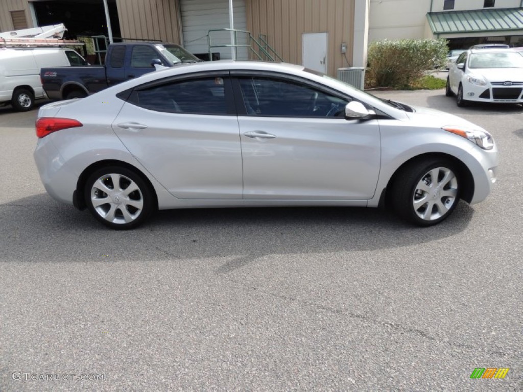 2012 Elantra Limited - Shimmering Silver / Gray photo #13