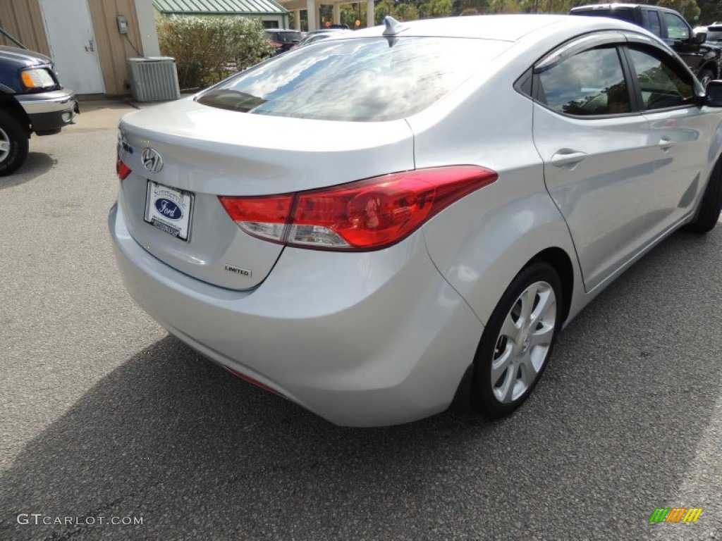 2012 Elantra Limited - Shimmering Silver / Gray photo #14