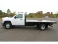 2014 Summit White Chevrolet Silverado 3500HD WT Regular Cab Stake Truck  photo #3