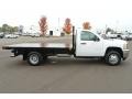 Summit White - Silverado 3500HD WT Regular Cab Stake Truck Photo No. 6