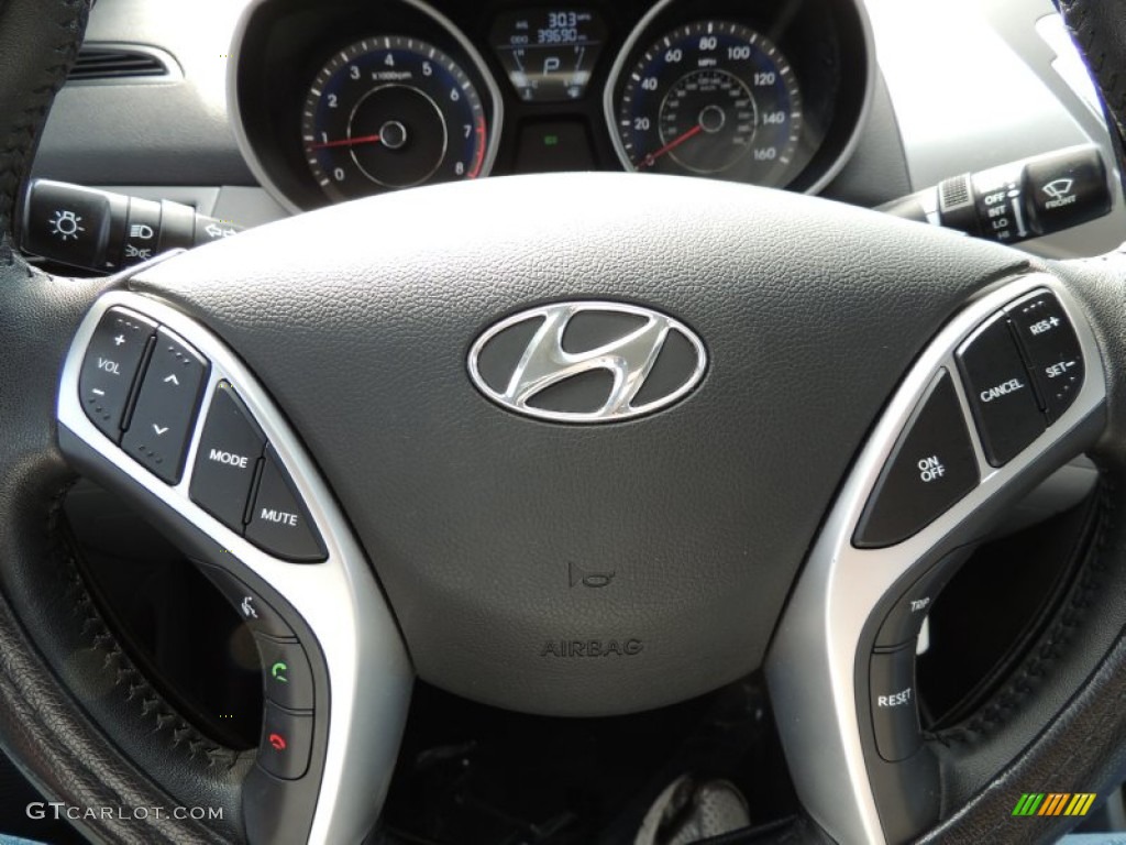 2012 Elantra Limited - Shimmering Silver / Gray photo #22