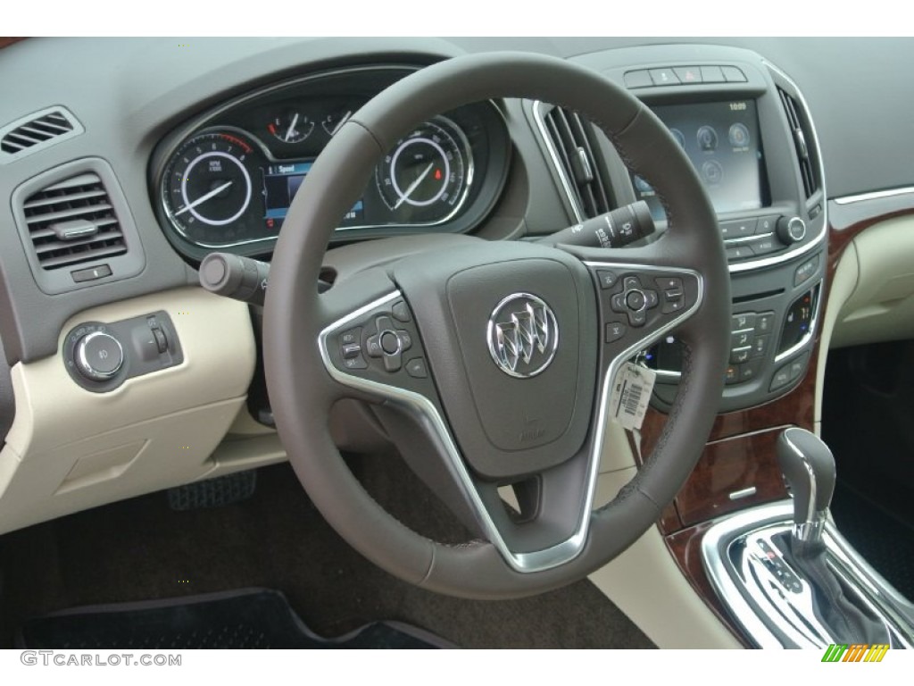 2014 Buick Regal FWD Light Neutral Steering Wheel Photo #87438501