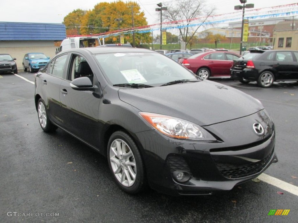 Black Mica 2012 Mazda MAZDA3 s Grand Touring 4 Door Exterior Photo #87438536