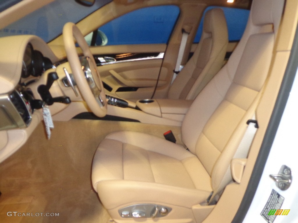 Luxor Beige Interior 2013 Porsche Panamera S Photo #87439934