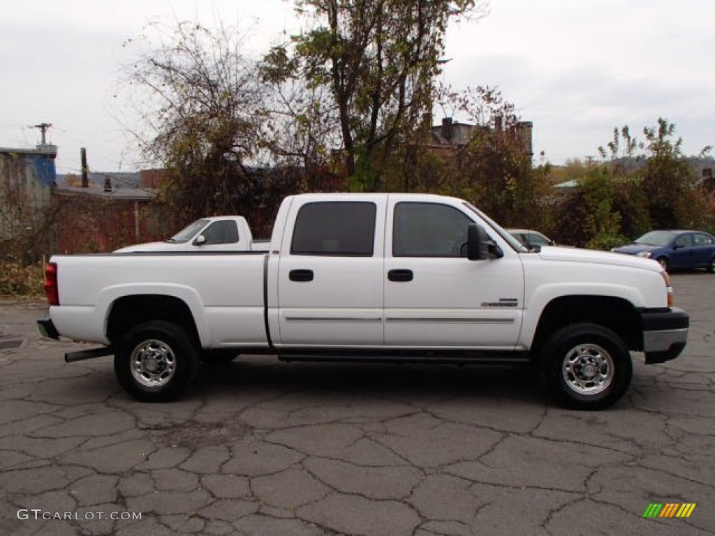 2007 Silverado 2500HD Classic LT Crew Cab 4x4 - Summit White / Dark Charcoal photo #1