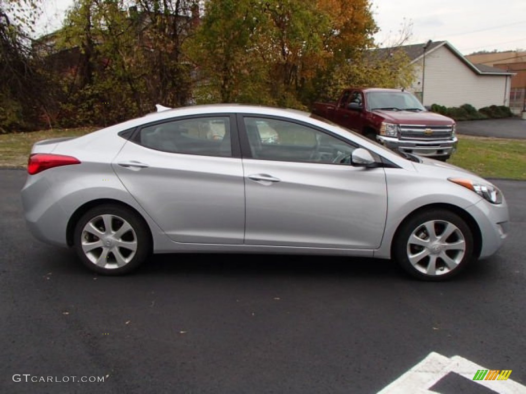 2011 Elantra Limited - Radiant Silver / Gray photo #1