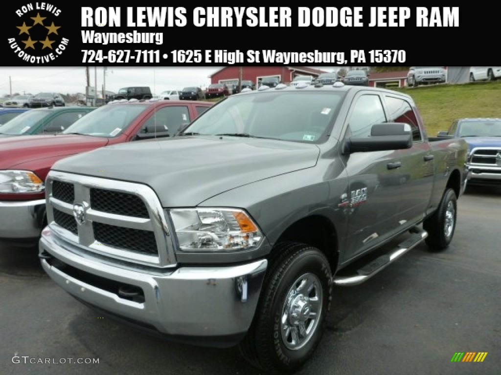 2013 3500 SLT Crew Cab 4x4 - Mineral Gray Metallic / Black/Diesel Gray photo #1