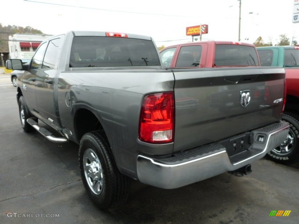 2013 3500 SLT Crew Cab 4x4 - Mineral Gray Metallic / Black/Diesel Gray photo #2
