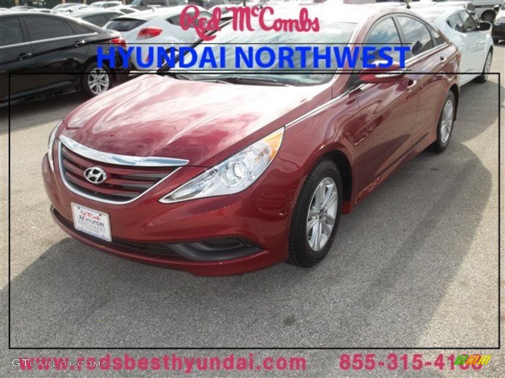 2014 Sonata GLS - Venetian Red / Camel photo #1