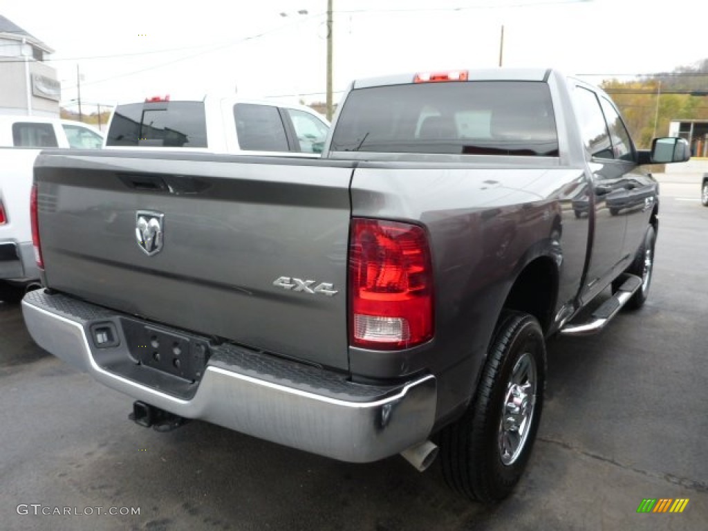 2013 3500 SLT Crew Cab 4x4 - Mineral Gray Metallic / Black/Diesel Gray photo #5