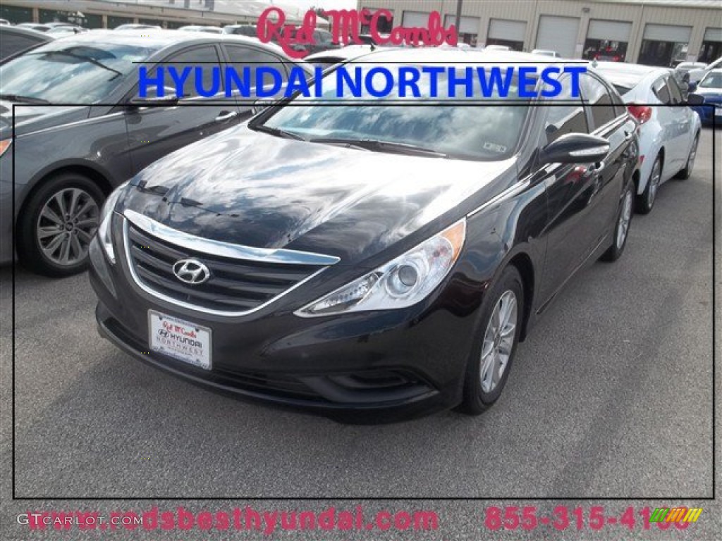2014 Sonata GLS - Phantom Black Metallic / Gray photo #1