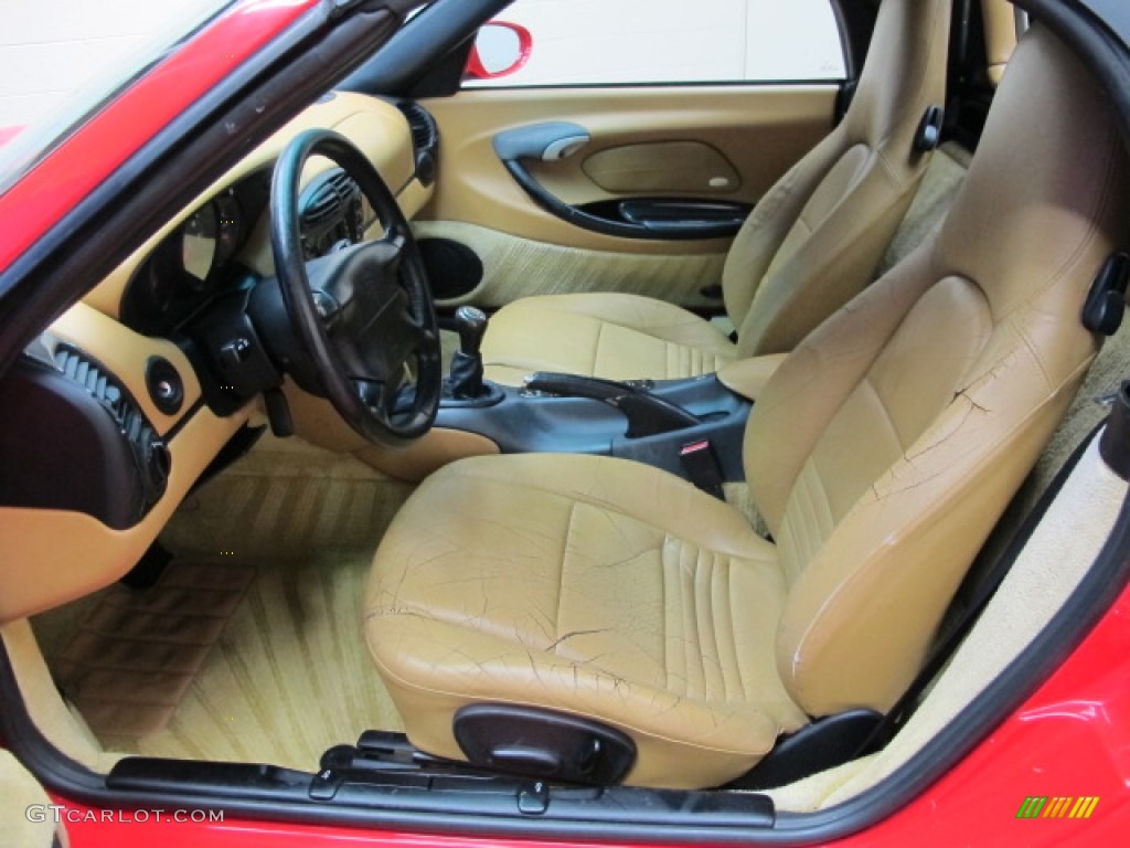 Savanna Beige Interior 2000 Porsche Boxster Standard Boxster Model Photo #87442300