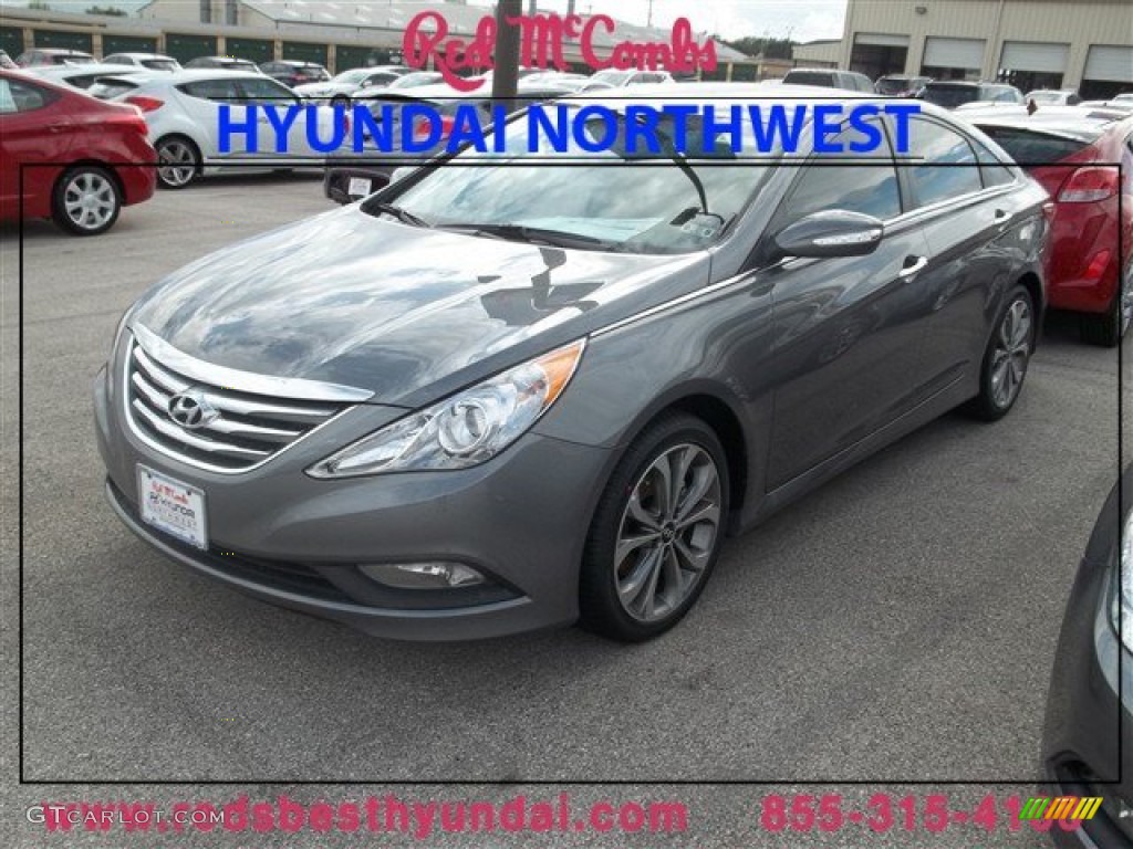 2014 Sonata Limited 2.0T - Harbor Gray Metallic / Gray photo #1