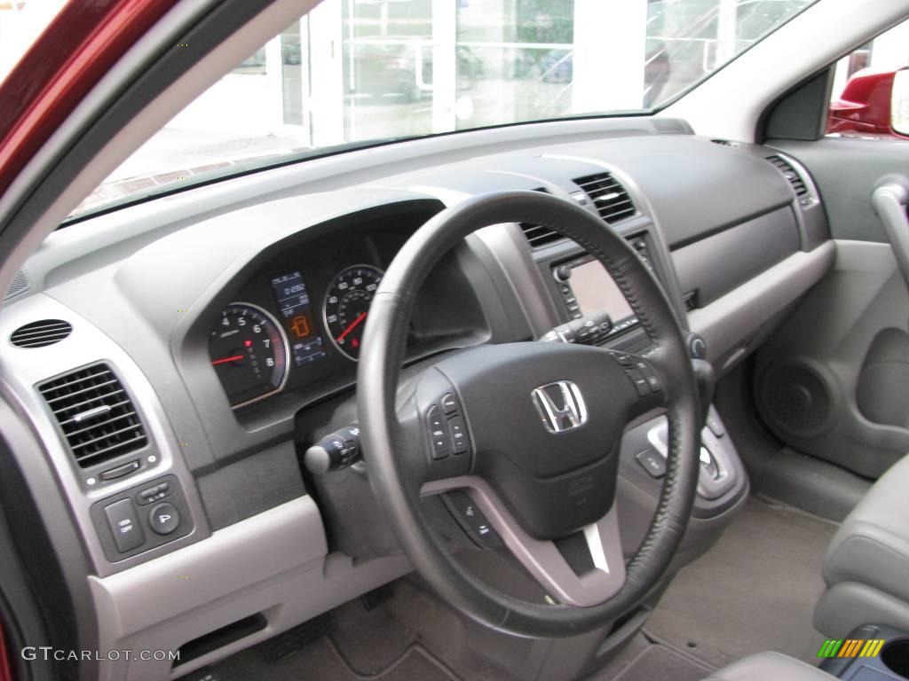 2008 CR-V EX-L 4WD - Tango Red Pearl / Gray photo #14