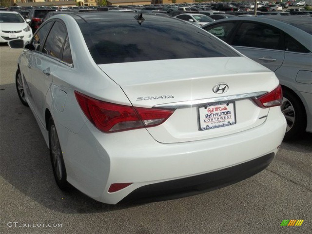 2014 Sonata Limited - Pearl White / Camel photo #4