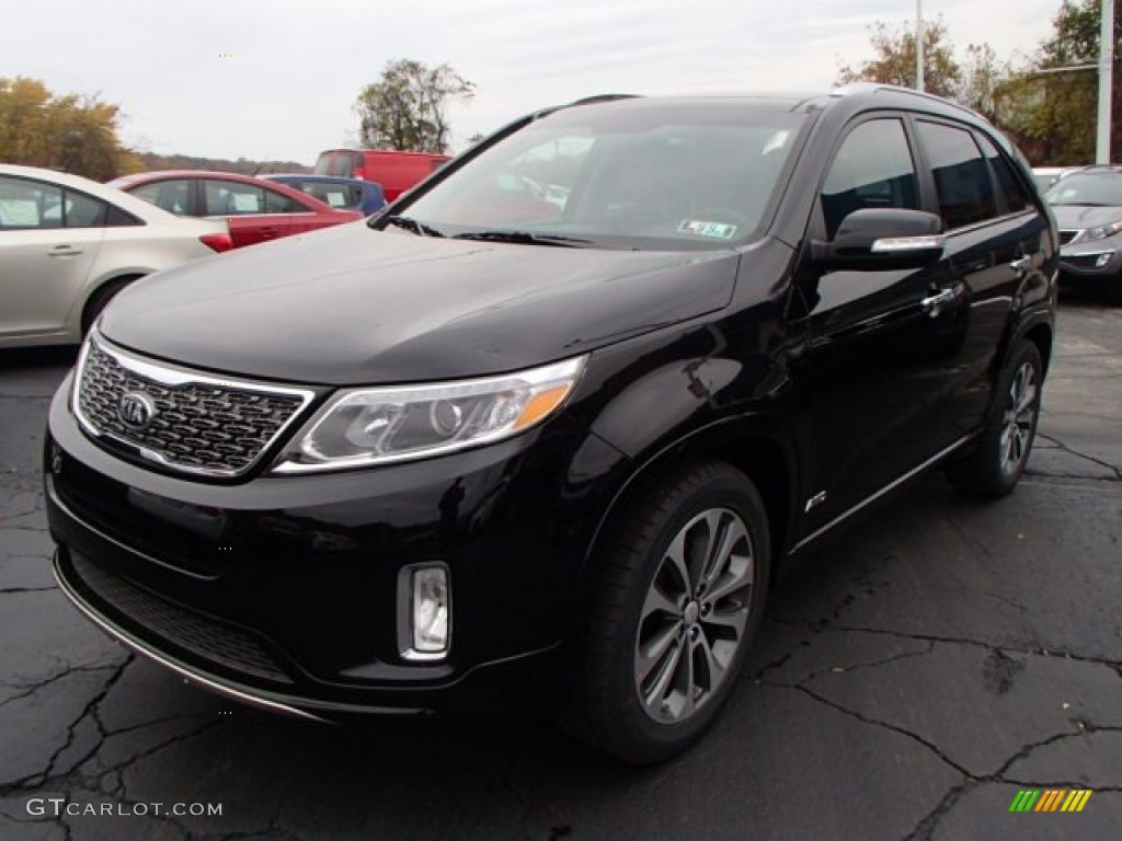 2014 Sorento SX V6 AWD - Ebony Black / Black photo #4