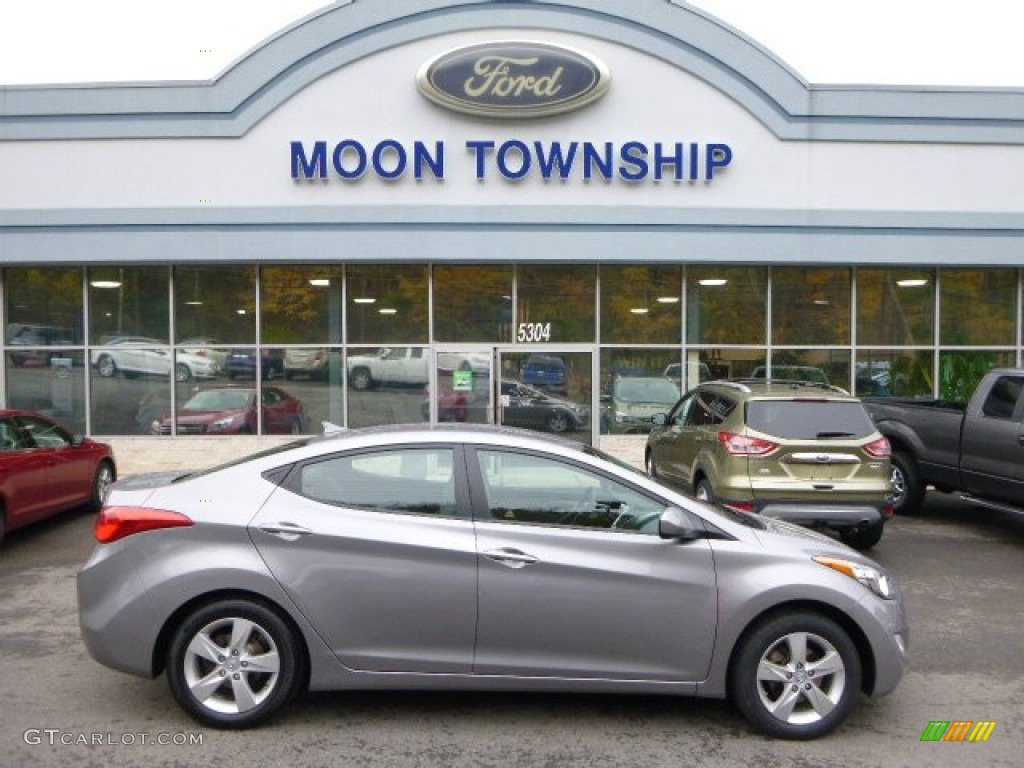 2012 Elantra GLS - Titanium Gray Metallic / Gray photo #1