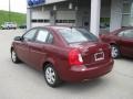 2006 Wine Red Hyundai Accent GLS Sedan  photo #3