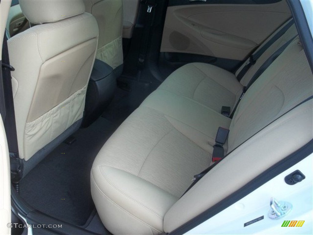 2014 Sonata GLS - Pearl White / Camel photo #4