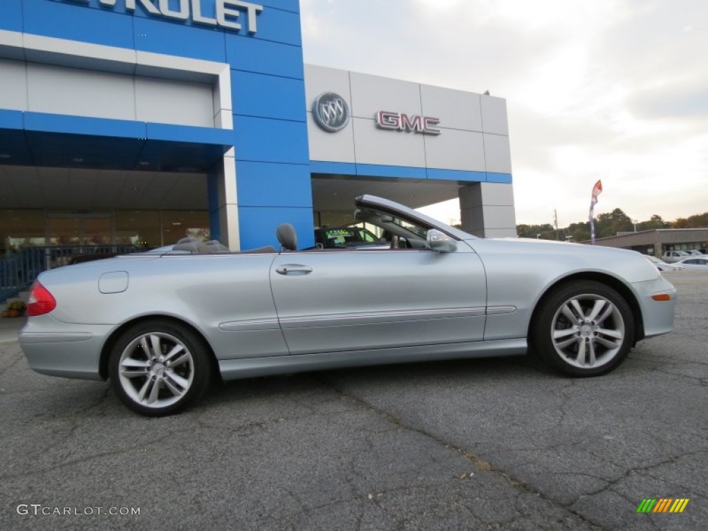 2006 CLK 350 Cabriolet - Diamond Silver Metallic / Ash photo #7