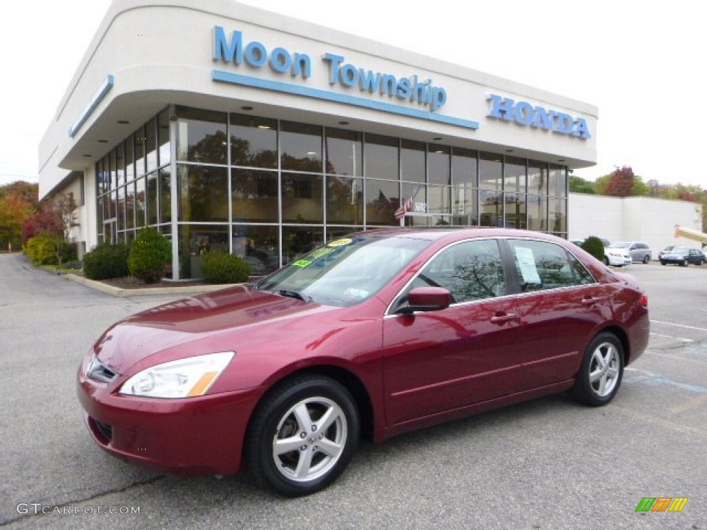 2005 Accord EX Sedan - Redondo Red Pearl / Gray photo #1