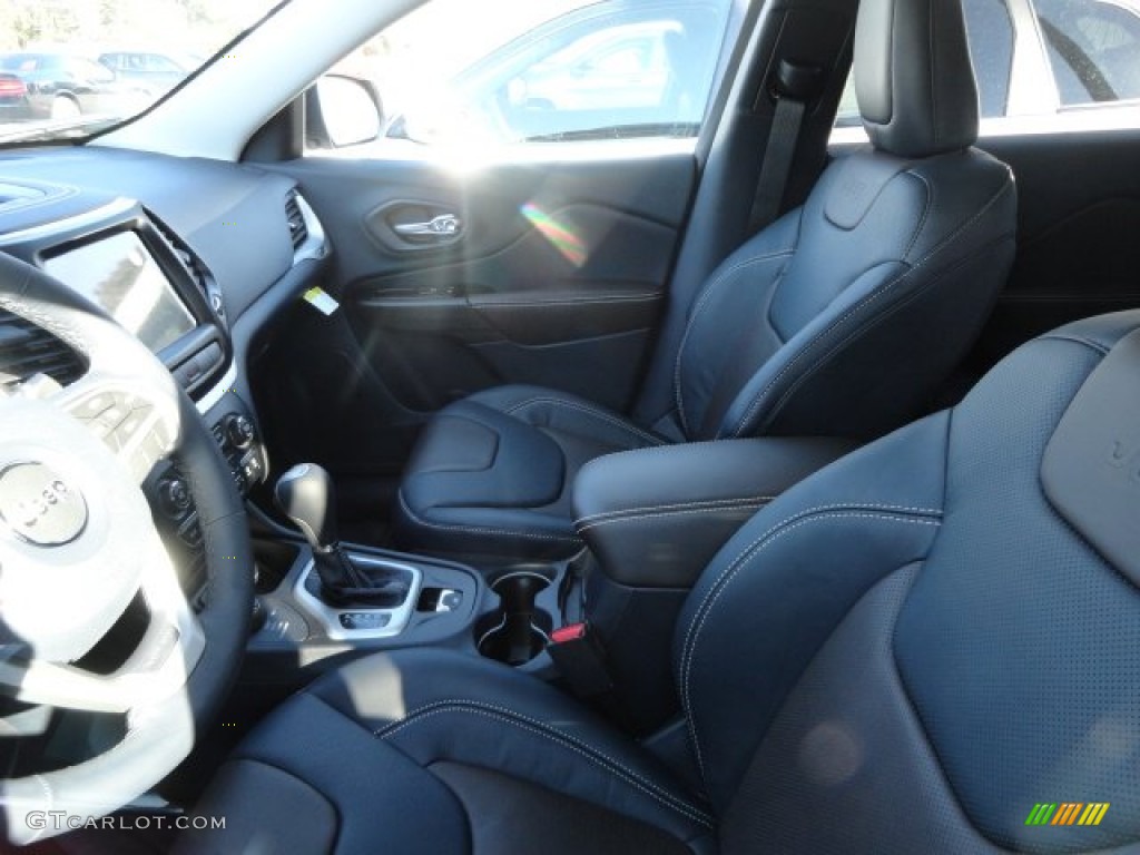 Vesuvio - Jeep Brown/Indigo Blue Interior 2014 Jeep Cherokee Limited 4x4 Photo #87445637