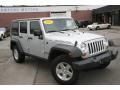 2007 Bright Silver Metallic Jeep Wrangler Unlimited Rubicon 4x4  photo #3