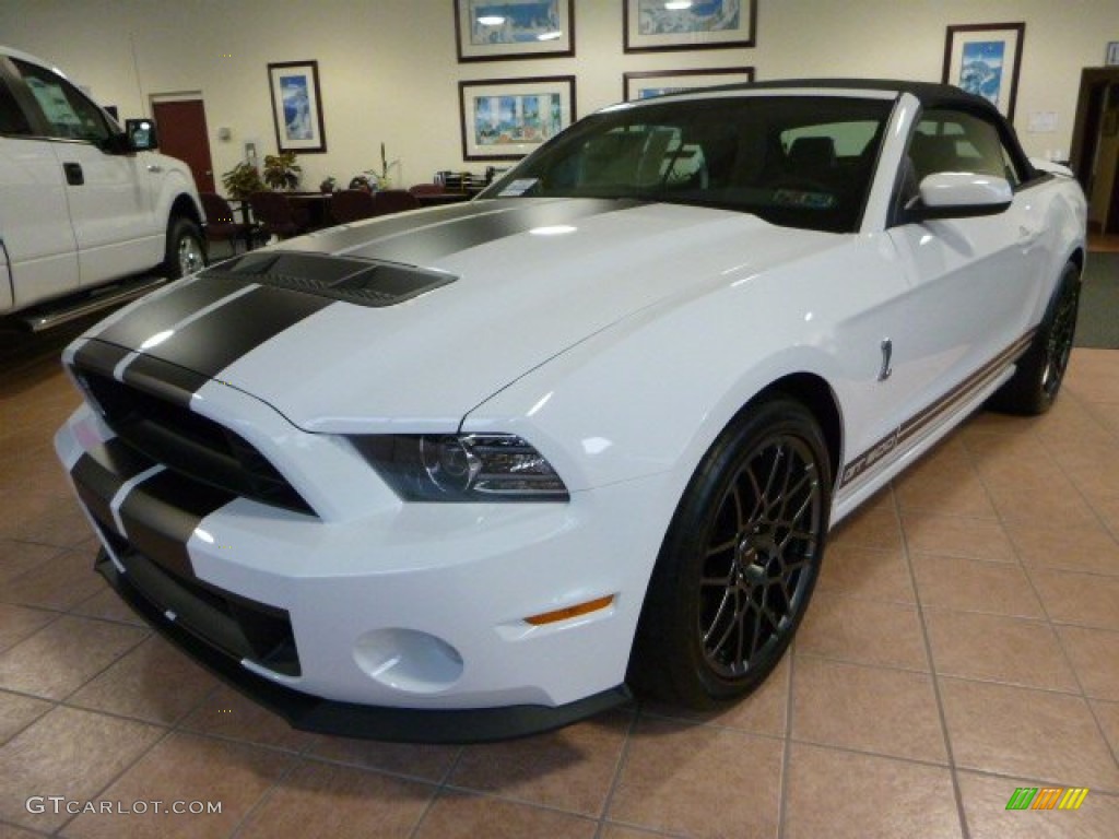 Oxford White 2014 Ford Mustang Shelby GT500 SVT Performance Package Convertible Exterior Photo #87446491