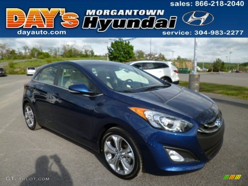 2013 Elantra GT - Atlantic Blue / Beige photo #1