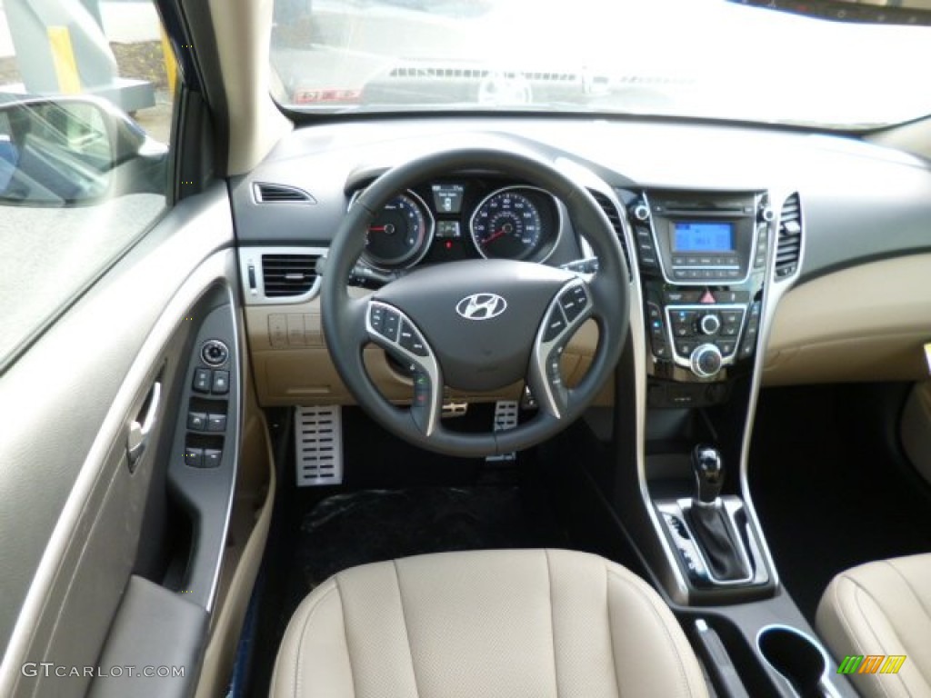 2013 Hyundai Elantra GT Beige Dashboard Photo #87449075
