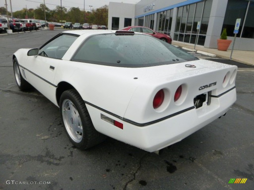 1989 Corvette Coupe - White / Red photo #3