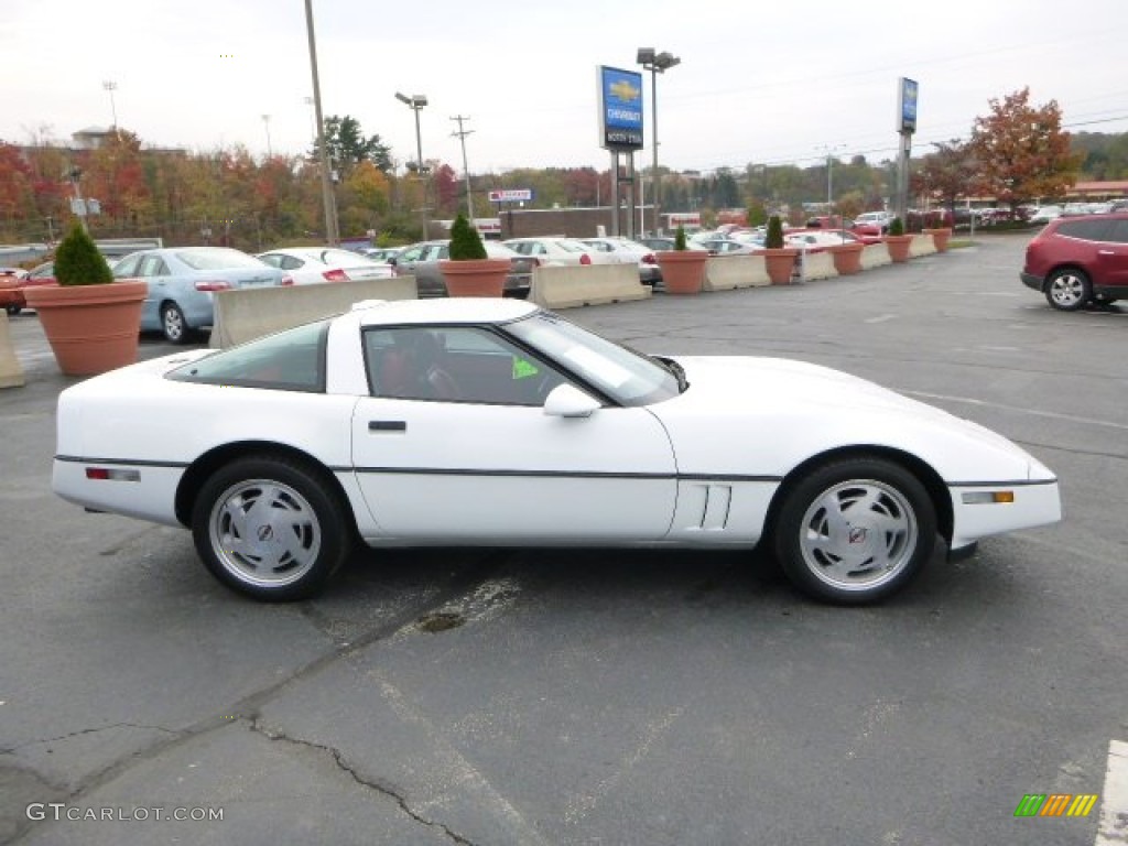 1989 Corvette Coupe - White / Red photo #6