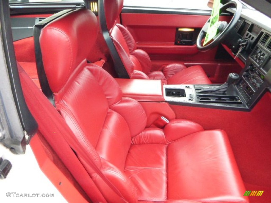 1989 Corvette Coupe - White / Red photo #10