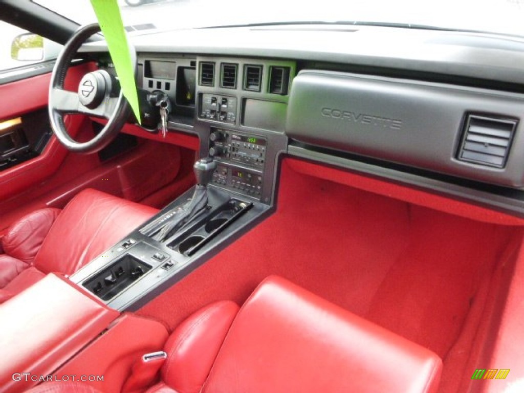 1989 Corvette Coupe - White / Red photo #11