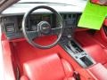 Red Prime Interior Photo for 1989 Chevrolet Corvette #87452000