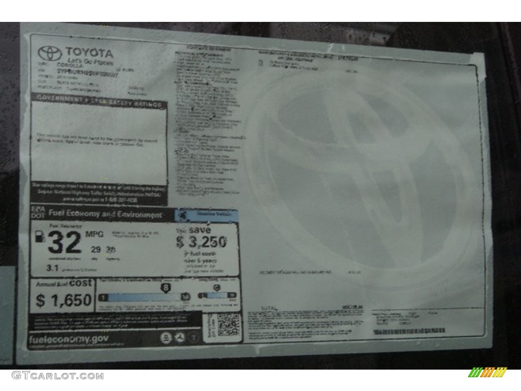 2014 Corolla LE - Slate Metallic / Ivory photo #10