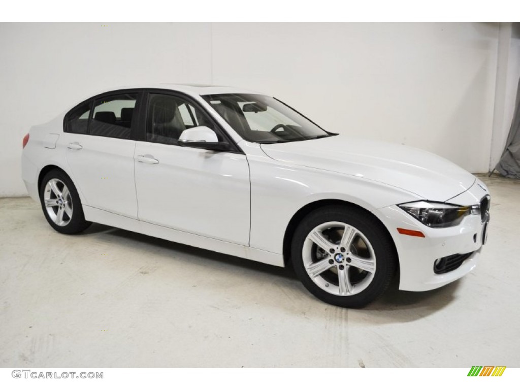 Mineral White Metallic 2014 BMW 3 Series 328d Sedan Exterior Photo #87452840