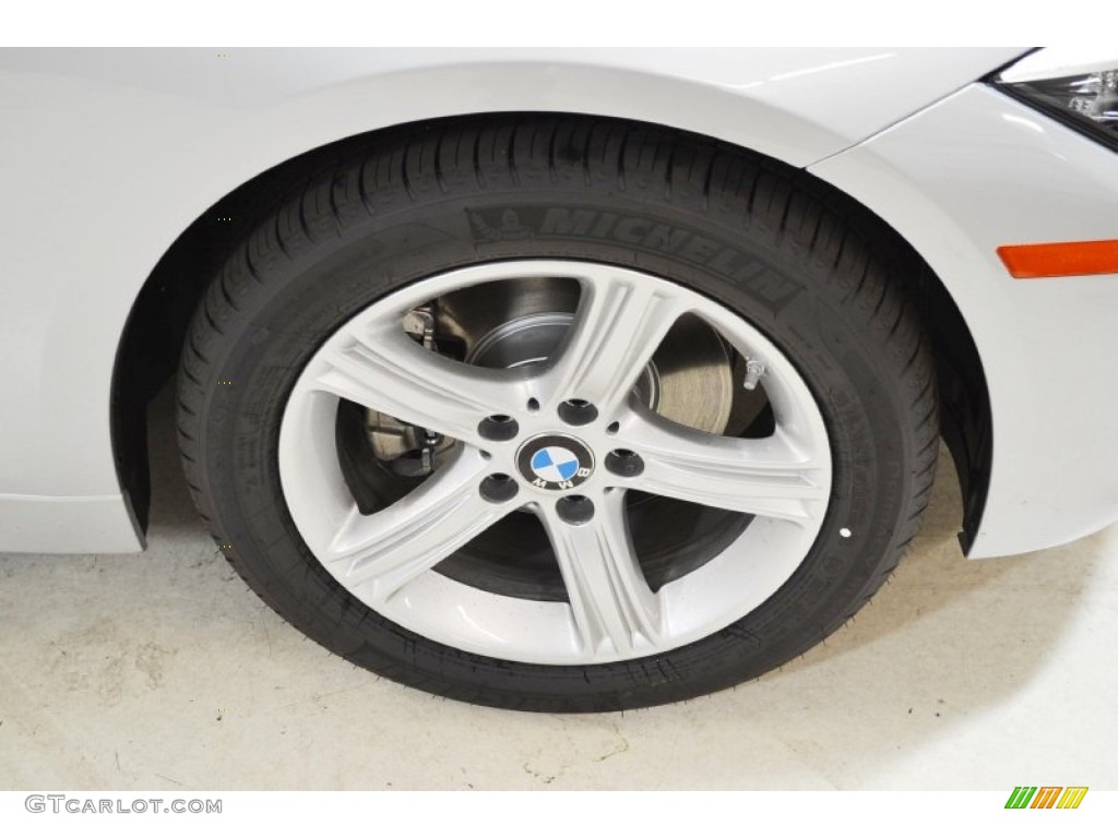 2014 3 Series 328i Sedan - Glacier Silver Metallic / Black photo #3