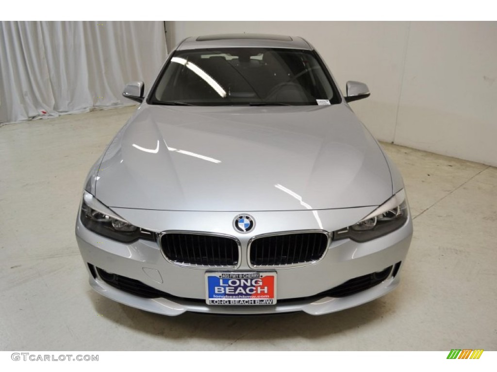 2014 3 Series 328i Sedan - Glacier Silver Metallic / Black photo #4
