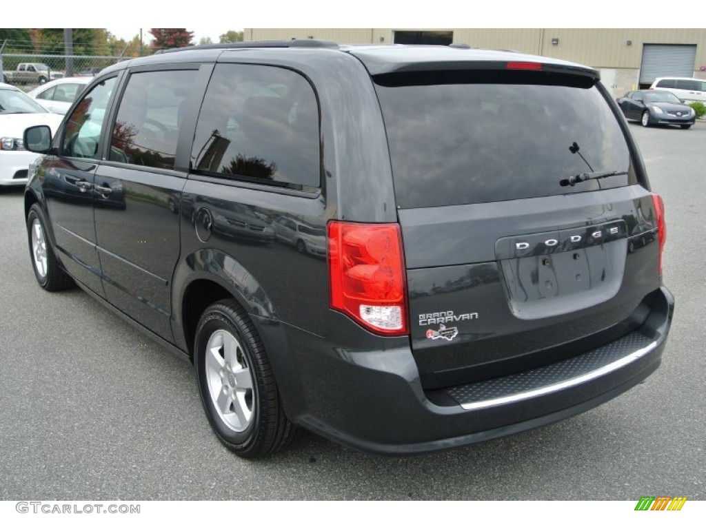 2012 Grand Caravan SXT - Dark Charcoal Pearl / Black/Light Graystone photo #5