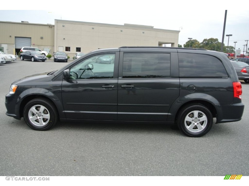 2012 Grand Caravan SXT - Dark Charcoal Pearl / Black/Light Graystone photo #6
