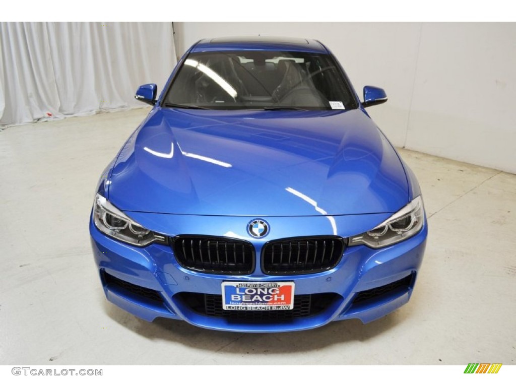 2014 3 Series 335i Sedan - Estoril Blue / Black photo #4