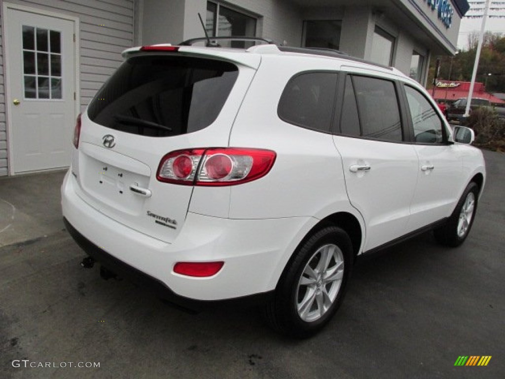 2010 Santa Fe Limited 4WD - Pearl White / Beige photo #8